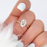 Stunning 2.5 CT Oval Moissanite Engagement Ring with Solitaire Design 5