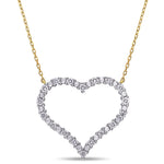 Round Cut Cubic Zirconia in 925 Sterling Silver Necklace 1