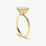 Stunning 1.5 CT Princess Moissanite Engagement Ring with Solitaire Design 2