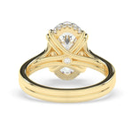 Stunning 4.0 CT Oval Moissanite Engagement Ring with Hidden Halo Design 3