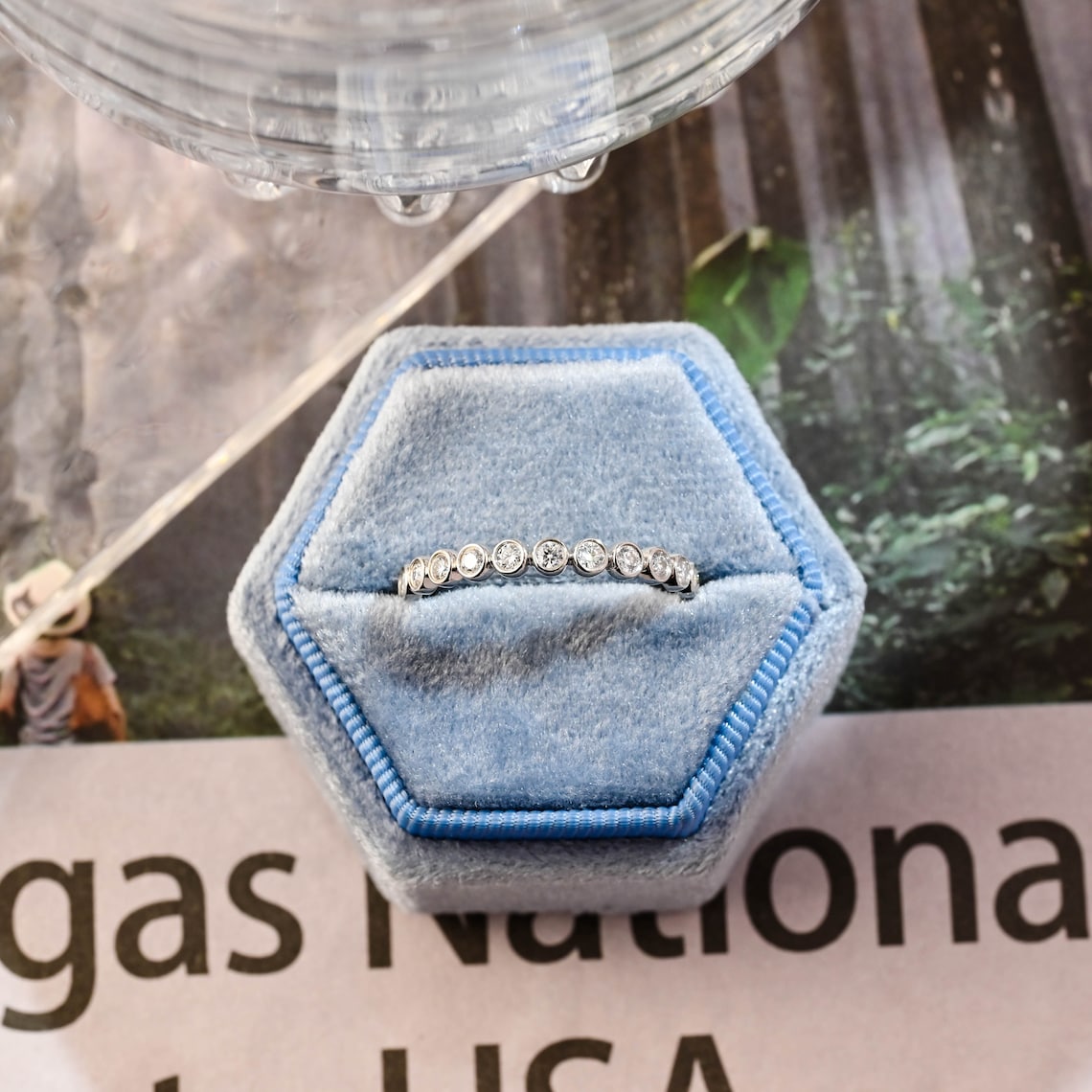 1.5 TCW Round Cut Moissanite Bridal Wedding Band 5