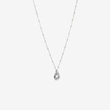 Round Cut Cubic Zirconia in 925 Sterling Silver Necklace 4