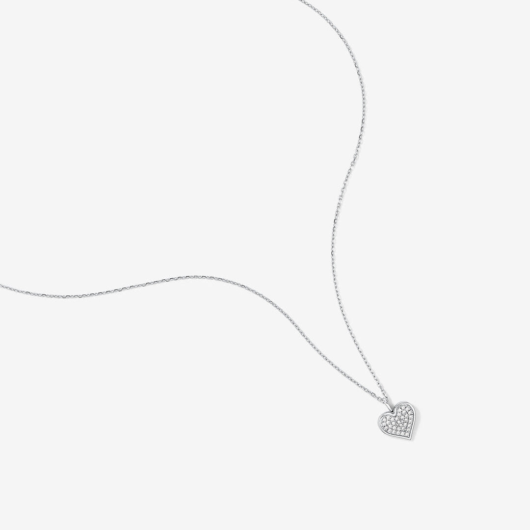 Round Cut Cubic Zirconia in 925 Sterling Silver Necklace 2