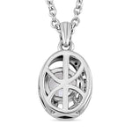 Round Cut Cubic Zirconia in 925 Sterling Silver Necklace 5