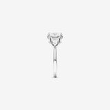 Stunning 1.65 TCW Oval & Pear Moissanite Engagement Ring with Three Stone Design 3