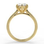Stunning 0.81 CT Pear Moissanite Engagement Ring With Solitaire Design 2