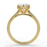 Stunning 0.81 CT Pear Moissanite Engagement Ring With Solitaire Design 2