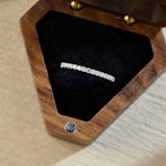Stunning 0.6 CT Round Moissanite Stones Full Eternity Wedding Band 10