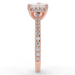 Stunning 1.30 CT Princess Moissanite Engagement Ring with Hidden Halo & Pave Design 10