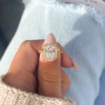 Stunning 3.5 CT Radiant Moissanite Engagement Ring with Pave and Halo Design 6