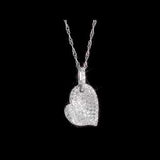 Round Cut Cubic Zirconia in 925 Sterling Silver Necklace 4