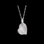 Round Cut Cubic Zirconia in 925 Sterling Silver Necklace 11