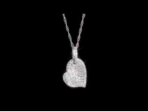 Round Cut Cubic Zirconia in 925 Sterling Silver Necklace 7