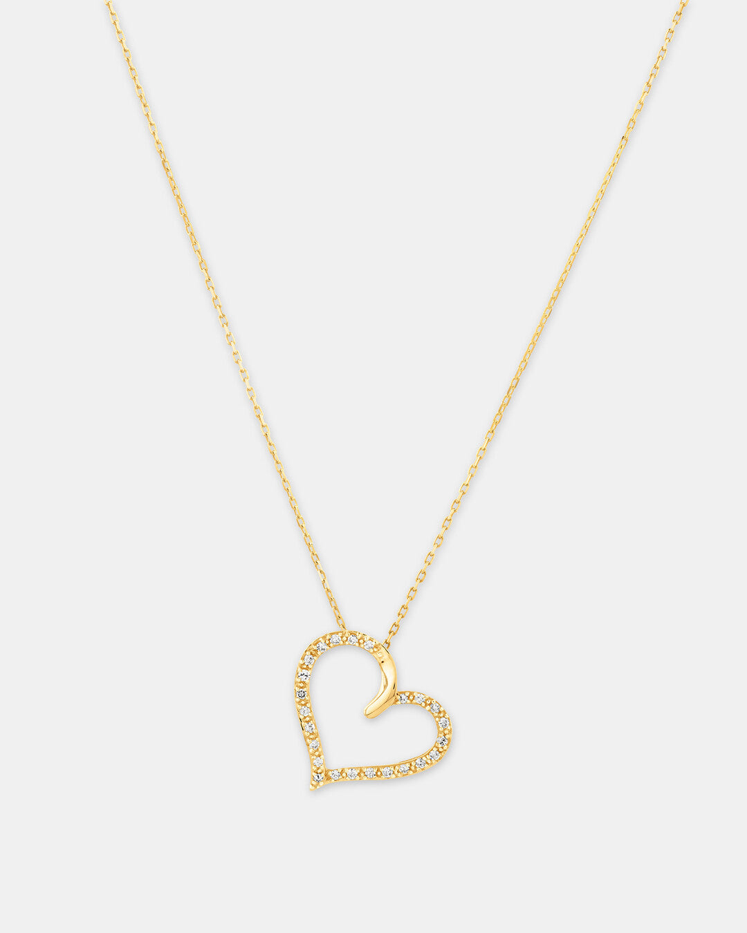 Round Cut Cubic Zirconia in 925 Sterling Silver Necklace 1