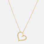 Round Cut Cubic Zirconia in 925 Sterling Silver Necklace 1