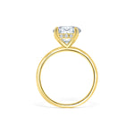 Stunning 3.0 CT Oval Moissanite Engagement Ring Hidden Halo Design 4