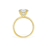 Stunning 3.0 CT Oval Moissanite Engagement Ring Hidden Halo Design 4