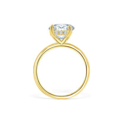 Stunning 3.0 CT Oval Moissanite Engagement Ring Hidden Halo Design 4