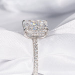 Stunning 5.0 CT Radiant Shaped Moissanite Engagement Ring with Hidden Halo & Pave Design 5