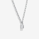 Round Cut Cubic Zirconia in 925 Sterling Silver Necklace 4