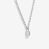 Round Cut Cubic Zirconia in 925 Sterling Silver Necklace 4