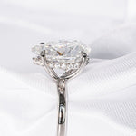 Stunning 5.0 CT Pear Cut Moissanite Engagement Ring with Hidden Halo Design 6