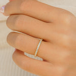 Stunning 0.2 TCW  Round Moissanite Stones The Desire Wedding Bands 5