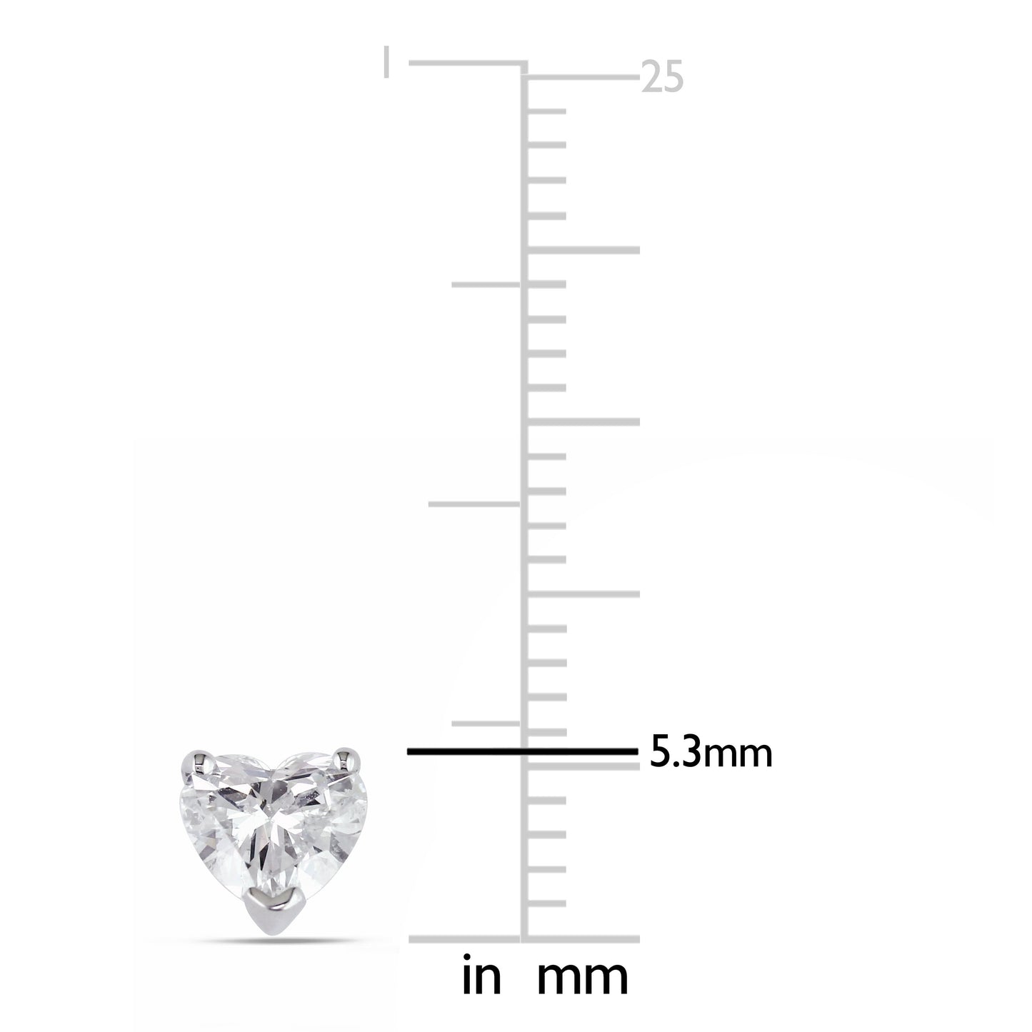 Round Cut Cubic Zirconia in 925 Sterling Silver Earrings 5