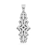 Round Cut Cubic Zirconia in 925 Sterling Silver Necklace 5