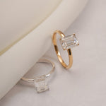 Stunning 1.0 - 2.0 CT Emerald Moissanite Engagement Ring with Solitaire Design 5