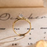Stunning 2.0 CT Marquise Cut Moissanite Engagement Ring with Solitaire Design 3