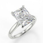 Stunning 2.50 CT Radiant Moissanite Engagement Ring with Solitaire Design 5