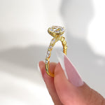 Stunning 1.5 CT  Oval Moissanite Engagement Ring in Pave Design 7