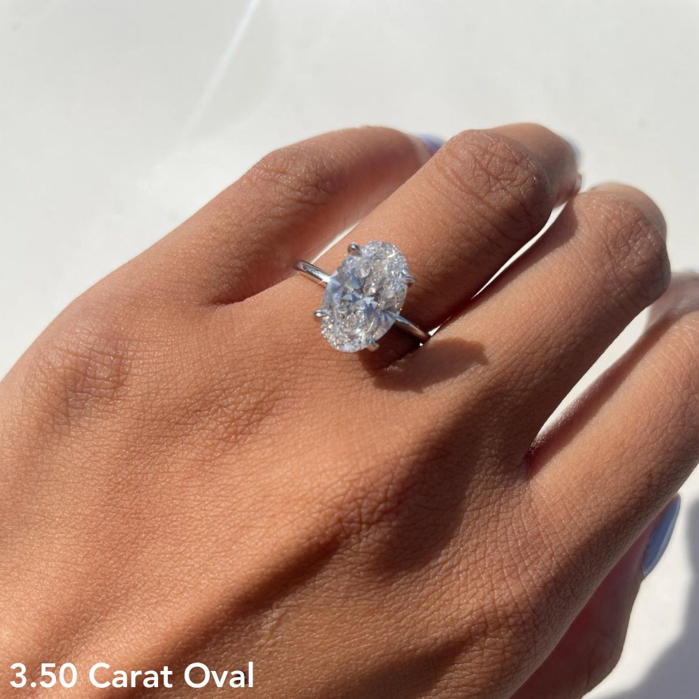 Stunning 2.0 CT Oval Cut Moissanite Engagement Ring with Solitaire Design 11