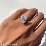 Stunning 2.0 CT Oval Cut Moissanite Engagement Ring with Solitaire Design 11