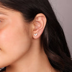 1.50 TCW Pear Cut Moissanite Two Stone Earrings in Gold 3