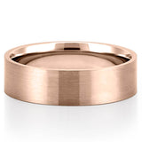 Classic Matte Finish Wedding Band for Men's in Solid Gold 5