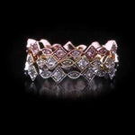 Round Cut Cubic Zirconia in 925 Sterling Silver Wedding Bands 7