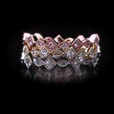 Round Cut Cubic Zirconia in 925 Sterling Silver Wedding Bands 11
