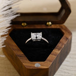 Stunning 3.0 CT Radiant Moissanite Engagement Ring with Solitaire Design 7