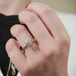 Stunning 0.50-1.50 CT Round Moissanite Engagement Ring With Solitaire Design 4