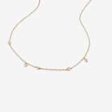 Round Cut Cubic Zirconia in 925 Sterling Silver Necklace 2