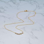 0.70 CT Round & Pear Moissanite Diamond Tiara Necklace in Solid Gold 4