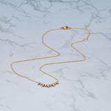 0.70 CT Round & Pear Moissanite Diamond Tiara Necklace in Solid Gold 4