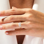 Stunning 2.50 TCW Pear & Emerald Moissanite Engagement Ring 8