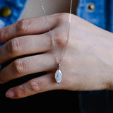 0.17 CT Moissanite Diamond Cross Pendant Necklace in Solid Gold 3