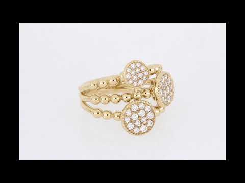 Round Cut Cubic Zirconia in 925 Sterling Silver Wedding Bands 7
