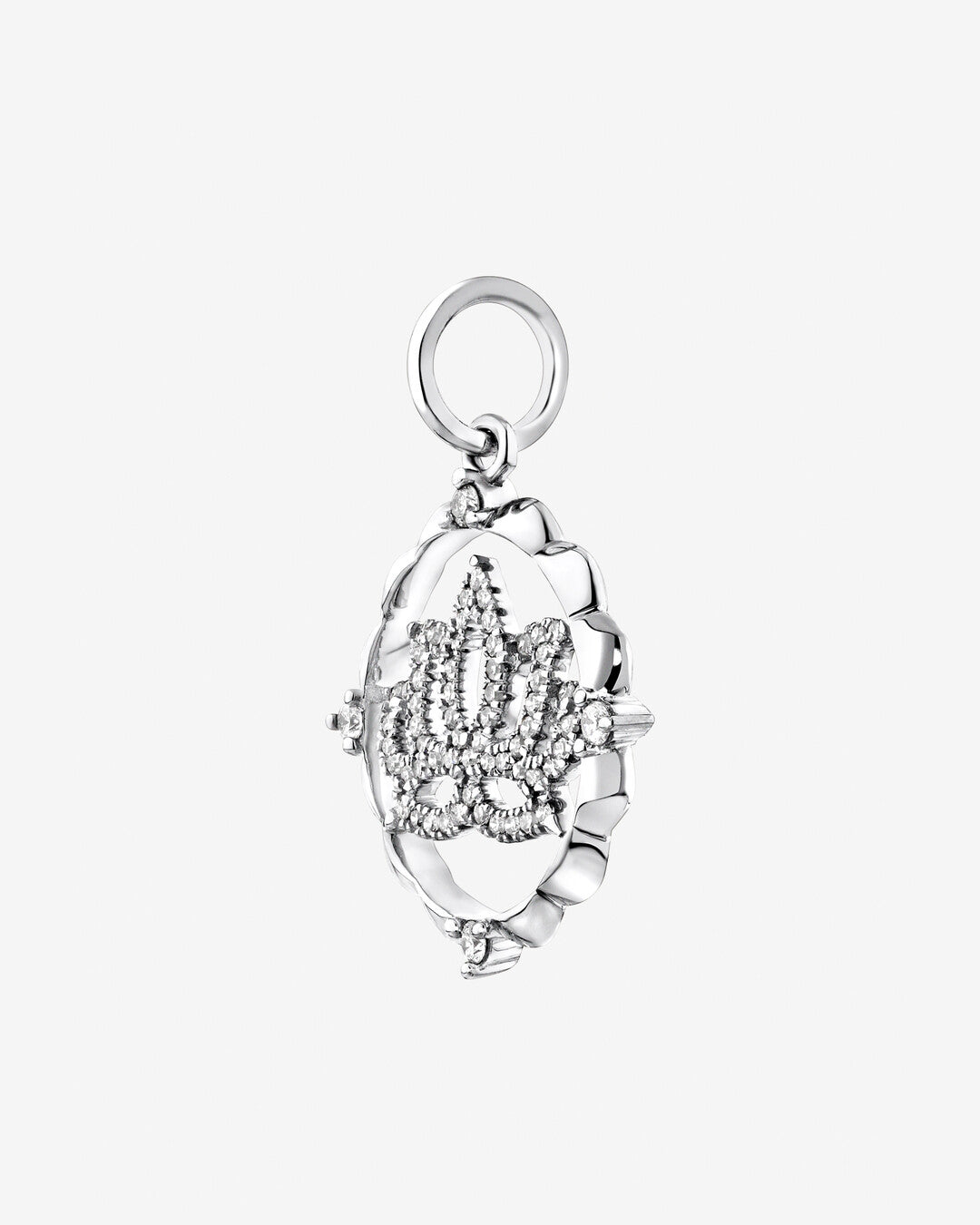 Round Cut Cubic Zirconia in 925 Sterling Silver Necklace 3