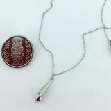 Round Cut Cubic Zirconia in 925 Sterling Silver Necklace 7