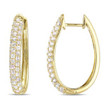 Round Cut Cubic Zirconia in 925 Sterling Silver Earrings 4